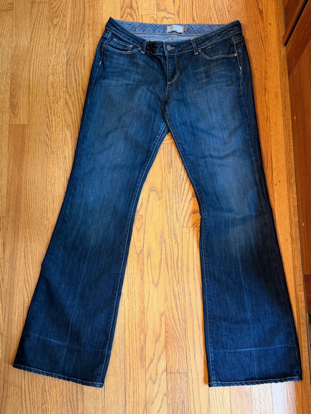 PAIGE Indigo Flare Wide Leg Jeans